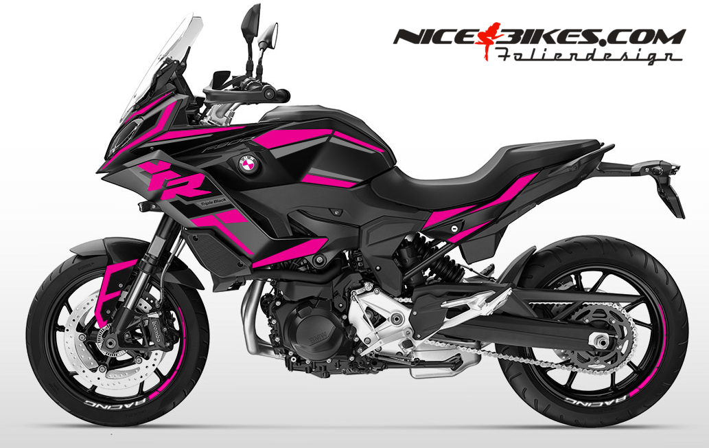 Motorrad Foliendesigns und Dekore - Foliendesign F900XR 2024-25 Pretty Pink - B.F9XR.S24.077 Pretty Pink Foliendesign F900XR 2024-25 Pretty Pink