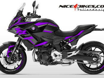Motorrad Foliendesigns und Dekore - Shop - B.F9XR.S24.080 Manga Violett Foliendesign F900XR 2024-25 Manga Violett