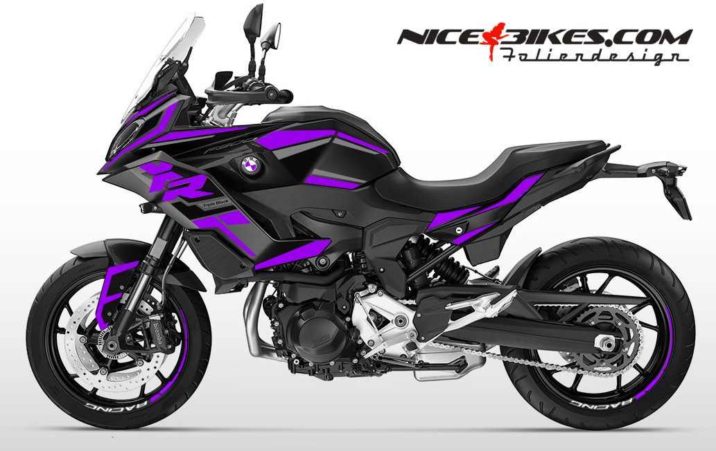 Motorrad Foliendesigns und Dekore - Foliendesign F900XR 2024-25 Manga Violett - B.F9XR.S24.080 Manga Violett Foliendesign F900XR 2024-25 Manga Violett
