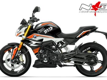 Motorrad Foliendesigns und Dekore - Shop - B.G310R.21.S.034 Evil Orange Foliendesign BMW G310R (Bj. 2021) Evil Orange