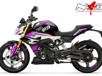 Motorrad Foliendesigns und Dekore - Shop - B.G310R.21.S.077 Pretty Pink Foliendesign BMW G310R (Bj. 2021) Pretty Pink