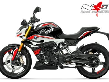 Motorrad Foliendesigns und Dekore - Shop - B.G310R.21.S.306 Racing Red Foliendesign BMW G310R (Bj. 2021) Racing Red