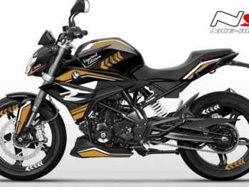 Foliendesign BMW G310R Olympic Gold
