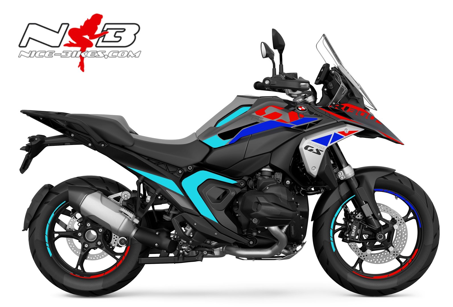 Motorrad Foliendesigns und Dekore - Foliendesign BMW R1300GS 2024 Motorsport Edition - B.GS13S.24.800.Motorsport Edition Foliendesign BMW R1300GS 2024 Motorsport Edition