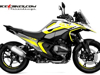 Motorrad Foliendesigns und Dekore - Shop - B.GS13W.25.021 Hornet Yellow Foliendesign BMW R1300GS Hornet Yellow