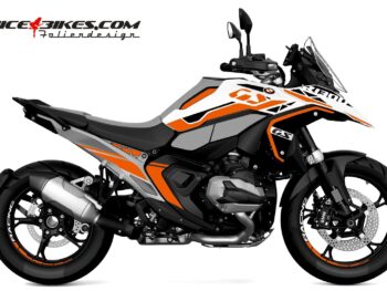Motorrad Foliendesigns und Dekore - Shop - B.GS13W.25.034 Evil Orange Foliendesign BMW R1300GS Evil Orange