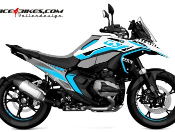 Motorrad Foliendesigns und Dekore - Shop - B.GS13W.25.053 Light Blue Foliendesign BMW R1300GS Light Blue