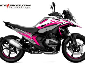 Motorrad Foliendesigns und Dekore - Shop - B.GS13W.25.077 Pretty Pink Foliendesign BMW R1300GS Pretty Pink