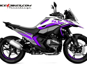 Motorrad Foliendesigns und Dekore - Shop - B.GS13W.25.080 Manga Violett Foliendesign BMW R1300GS Manga Violett