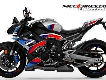 BMW M1000R Motorsport Edition auf silberner M1000R 2025