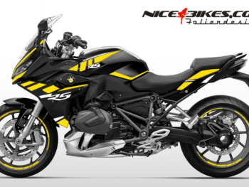 Motorrad Foliendesigns und Dekore - Shop - B.R12RS.23.021 Hornet Yellow Foliendesign BMW R1250RS (Bj. 2023) Hornet Yellow