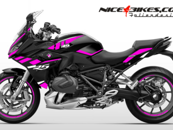 Motorrad Foliendesigns und Dekore - Shop - B.R12RS.23.077 Pretty Pink Foliendesign BMW R1250RS (Bj. 2023) Pretty Pink