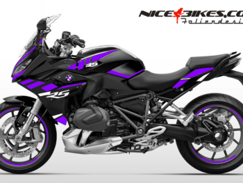 Motorrad Foliendesigns und Dekore - Shop - B.R12RS.23.080 Manga Violett Foliendesign BMW R1250RS (Bj. 2023) Manga Violett