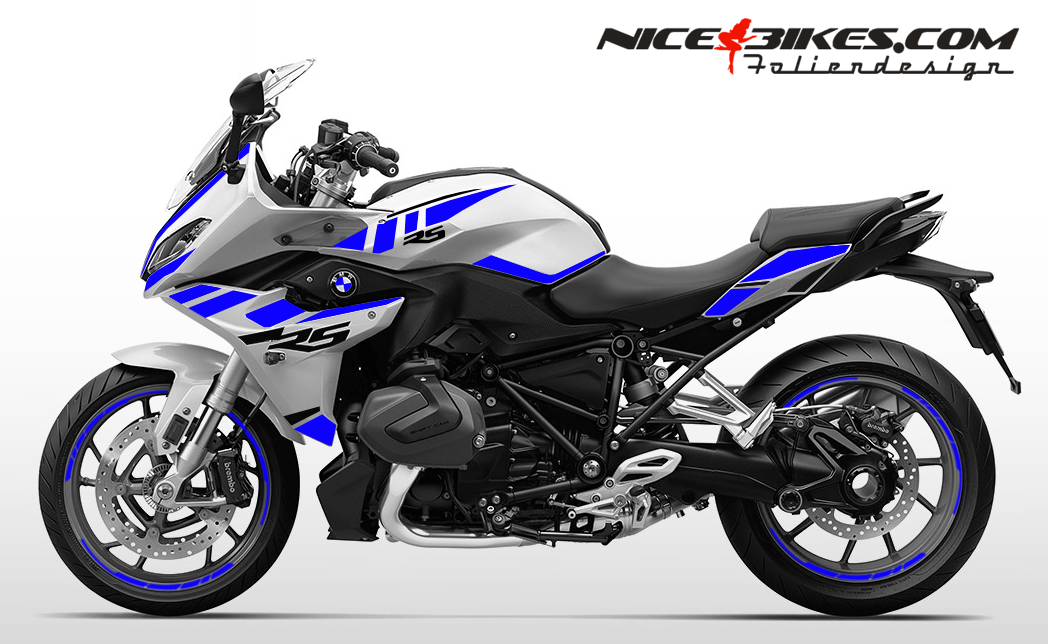 Motorrad Foliendesigns und Dekore - Foliendesign BMW R1250RS (Bj. 2023G) Racing Blue - B.R12RS.23G.057 Racing Blue Foliendesign BMW R1250RS (Bj. 2023G) Racing Blue
