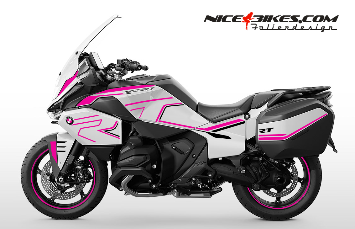 Motorrad Foliendesigns und Dekore - Foliendesign RT1300 2025/26 Pretty Pink - B.RT1300.25W.077 Pretty Pink Foliendesign RT1300 2025/26 Pretty Pink
