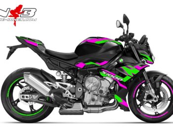 Foliendesign BMW S1000R (Bj. 2023-24) Pretty Pink/ Limegreen