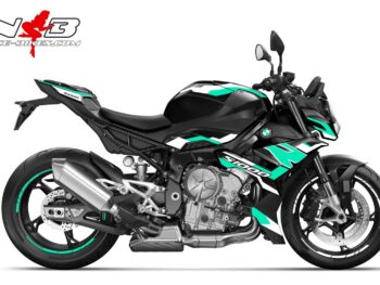Foliendesign BMW S1000R (Bj. 2023-24) Miami Blue