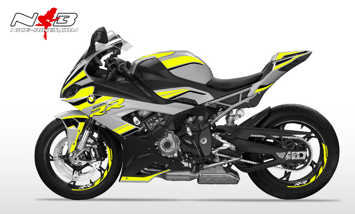 Motorrad Foliendesigns und Dekore - Foliendesign S1000RR (Bj. 2020) Hornet Yellow - B.S1RR.20.021 Hornet Yellow Foliendesign S1000RR (Bj. 2020) Hornet Yellow