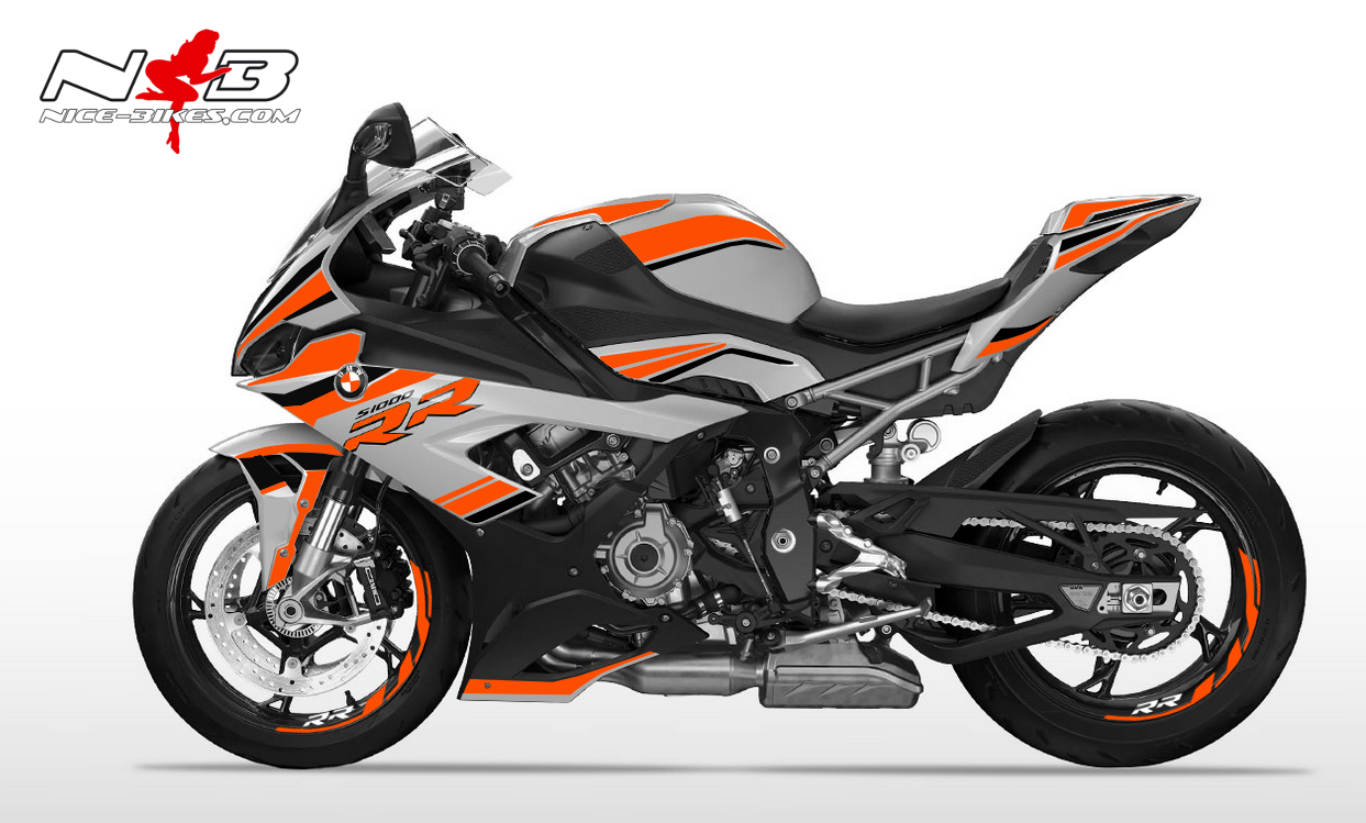 Motorrad Foliendesigns und Dekore - Foliendesign S1000RR (Bj. 2020) Evil Orange - B.S1RR.20.034 Evil Orange Foliendesign S1000RR (Bj. 2020) Evil Orange