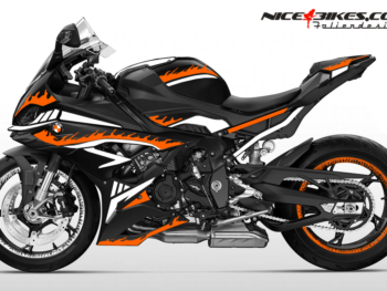 Foliendesign BMW S1000RR (Bj. 2023-24) Inferno Evil Orange
