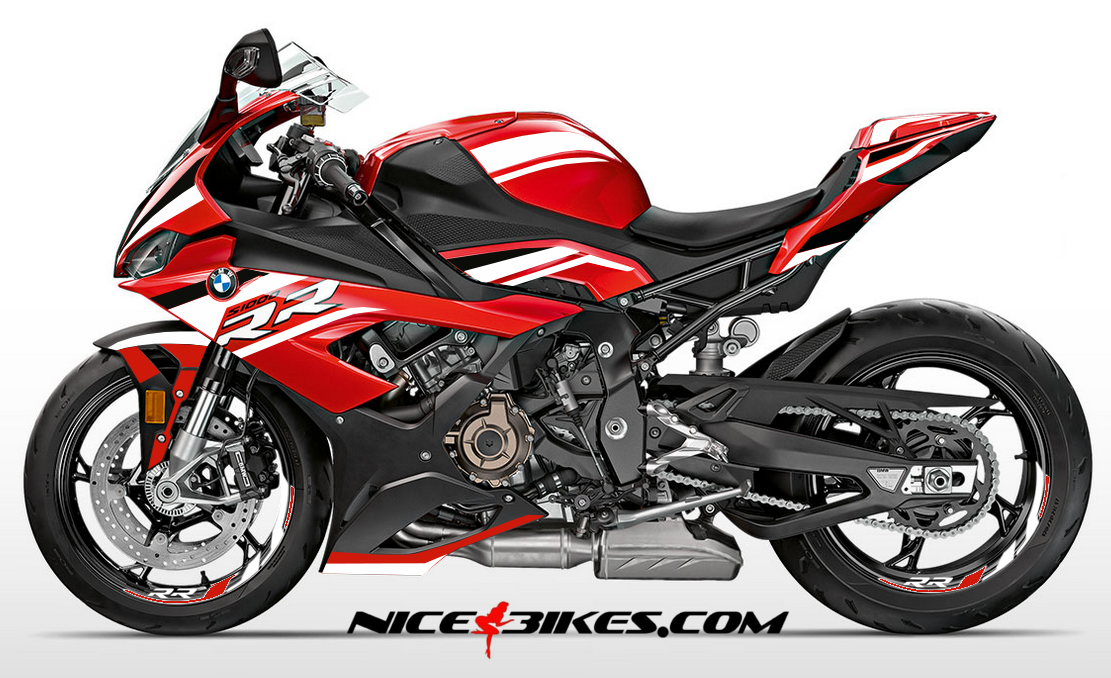 Motorrad Foliendesigns und Dekore - Foliendesign S1000RR (Bj. 2020) Racing White - B.S1RR.R20.010 Racing White Foliendesign S1000RR (Bj. 2020) Racing White