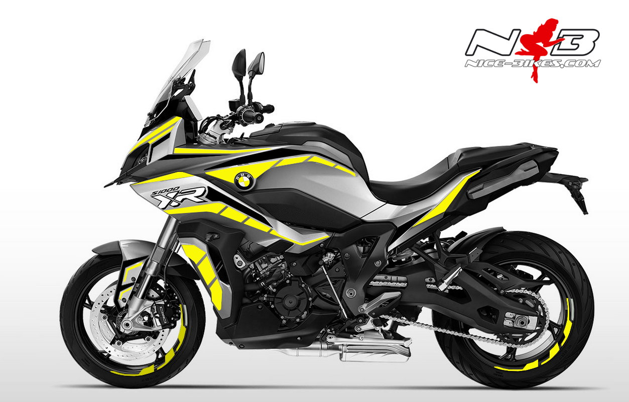 Motorrad Foliendesigns und Dekore - Foliendesign BMW S1000 XR (Bj. 2020-21) Hornet Yellow - B.S1XR.20.021 Hornet Yellow Foliendesign BMW S1000 XR (Bj. 2020-21) Hornet Yellow