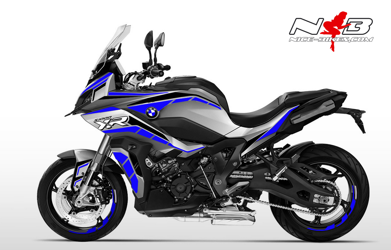 Motorrad Foliendesigns und Dekore - Foliendesign BMW S1000 XR (Bj. 2020-21) Racing Blue - B.S1XR.20.057 Racing Blue Foliendesign BMW S1000 XR (Bj. 2020-21) Racing Blue