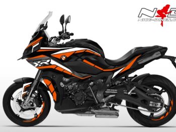 Motorrad Foliendesigns und Dekore - Shop - B.S1XR.22.034 Evil Orange Foliendesign BMW S1000XR 2022-23 Evil Orange