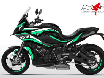 Motorrad Foliendesigns und Dekore - Shop - B.S1XR.22.501 Miami Blue Foliendesign BMW S1000XR 2022-23 Miami Blue