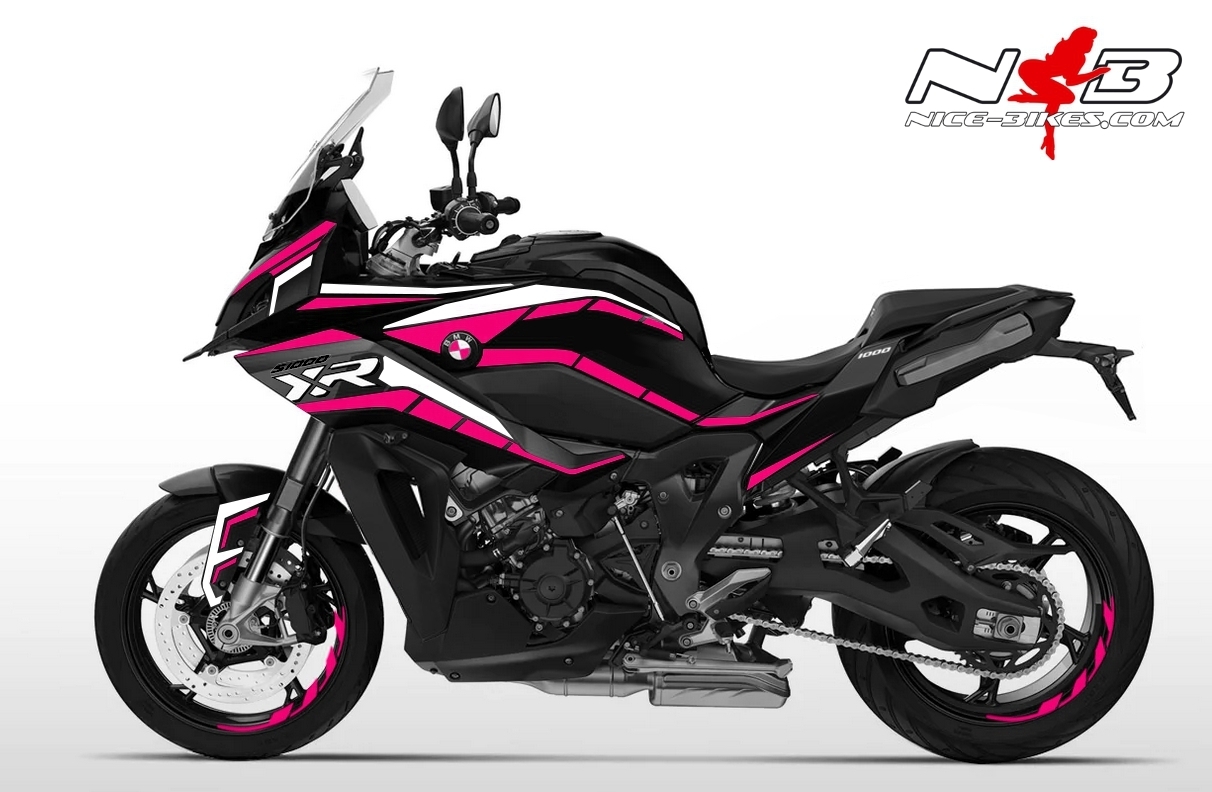 Motorrad Foliendesigns und Dekore - Foliendesign BMW S1000XR 2024-25 Pretty Pink - B.S1XR.24.077 Pretty Pink Foliendesign BMW S1000XR 2024-25 Pretty Pink