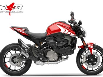 Foliendesign DUCATI  Monster ab Bj. 2021 Racing White