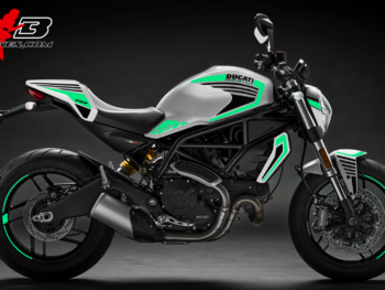 Foliendesign DUCATI  Monster 797 Bj. 2020 Mint Blue