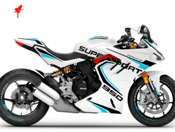 Foliendesign Ducati Supersport 950 2023-24 Light Blue