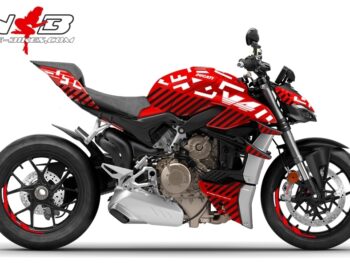 Foliendesign DUCATI Streetfighter V4S Inferno Black White