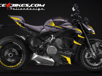 Foliendesign Ducati Streetfighter V4 Hornet Yellow 2023-24