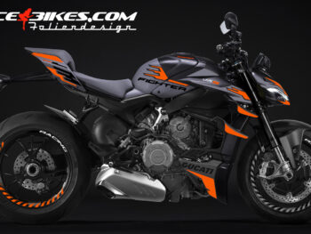 Foliendesign Ducati Streetfighter V4 Evil Orange 2023-24