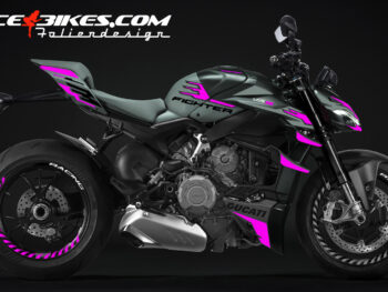 Foliendesign Ducati Streetfighter V4 Pretty Pink 2023-24
