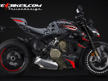 Foliendesign Ducati Streetfighter V4 Extrem Fighter Racing Red 2023-24