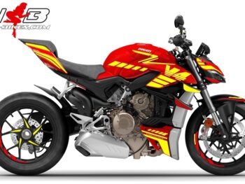 Foliendesign DUCATI Streetfighter V4S Speed Neongelb