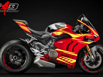 Motorrad Foliendesigns und Dekore - Shop - D.V4R.20.600 Neon Yellow Foliendesign DUCATI Panigale V4R Bj. 2020 Neon Yellow