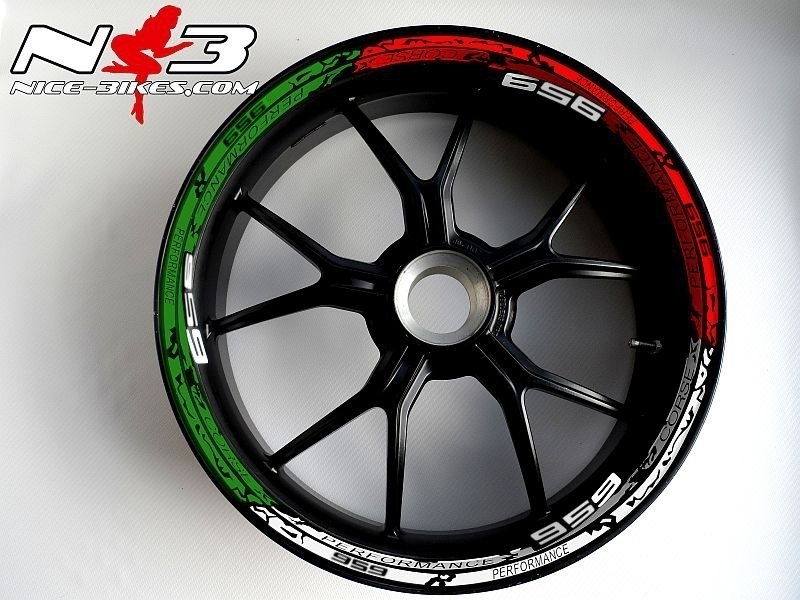 Motorrad Foliendesigns und Dekore - RACE STYLE Ducati 959 tricolor - Ducati 959 Tricolor RACE STYLE Ducati 959 tricolor