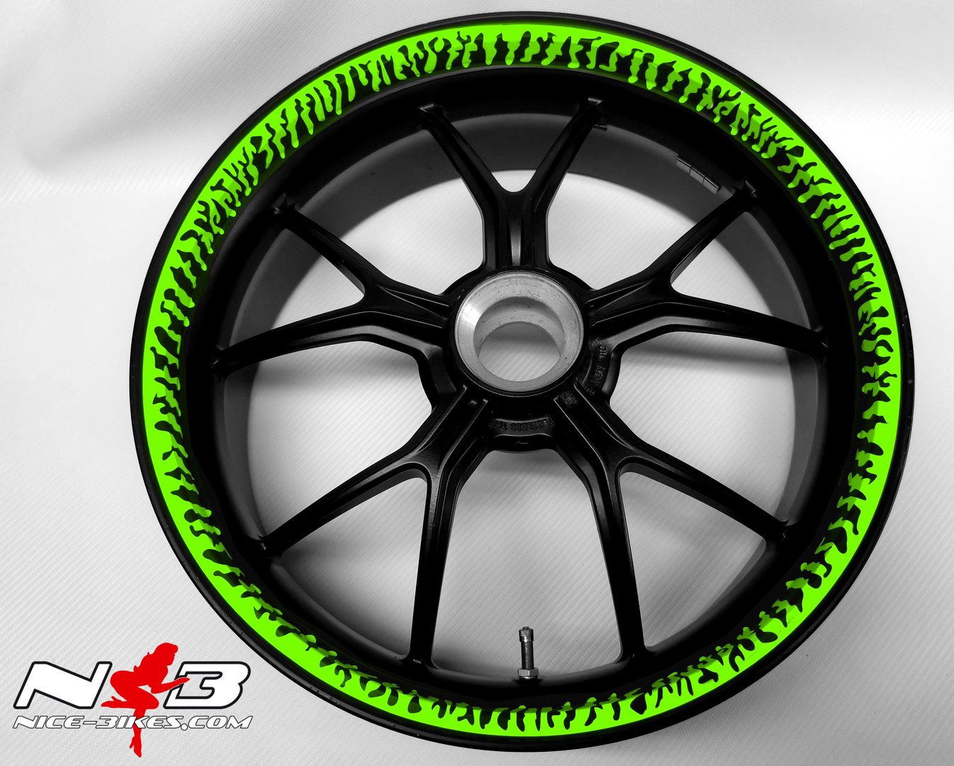 Motorrad Foliendesigns und Dekore - Felgendekor Color Line 2020 Lime Green - F.CL .064 Limegreen Felgendekor Color Line 2020 Lime Green