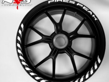 Felgendekor Typo Line 2020 mit Text-Label-Auswahl in Racing White