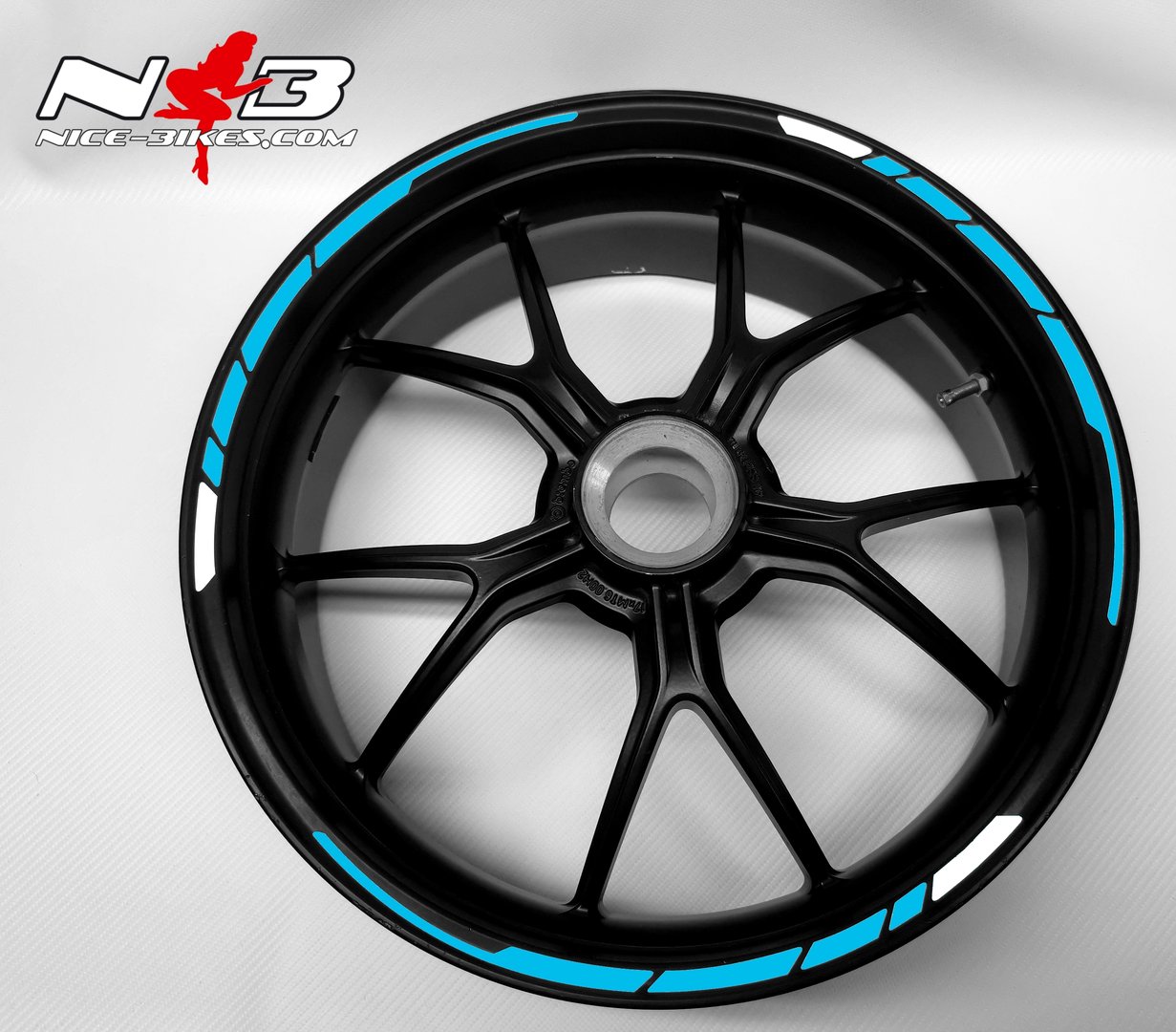 Motorrad Foliendesigns und Dekore - Felgendekor Racing Line 2020 Light Blue - F.RL .053 Light Blue Felgendekor Racing Line 2020 Light Blue
