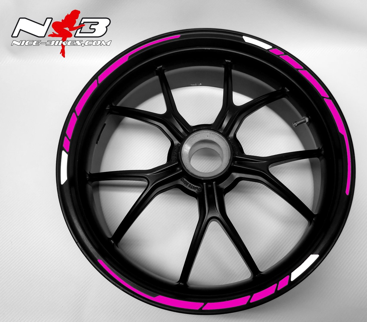 Motorrad Foliendesigns und Dekore - Felgendekor Racing Line 2020 Pretty Pink - F.RL .077 Pretty Pink Felgendekor Racing Line 2020 Pretty Pink