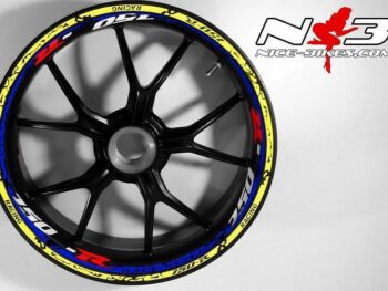 RACE Style Suzuki GSXR 750 blaumetallic neongelb