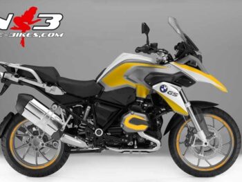 Motorrad Foliendesigns und Dekore - Shop - GS R1200 2016 silberNB gelb BMW GS Edition gelb auf silberner Maschine