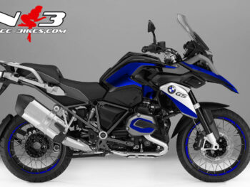Motorrad Foliendesigns und Dekore - Shop - GS R1200 schwarz NB BMW GS Edition blau auf schwarzer Maschine