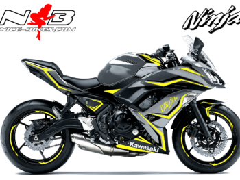 Ninja 650 Foliendekor gelb/schwarz für Graue Maschine 2018-