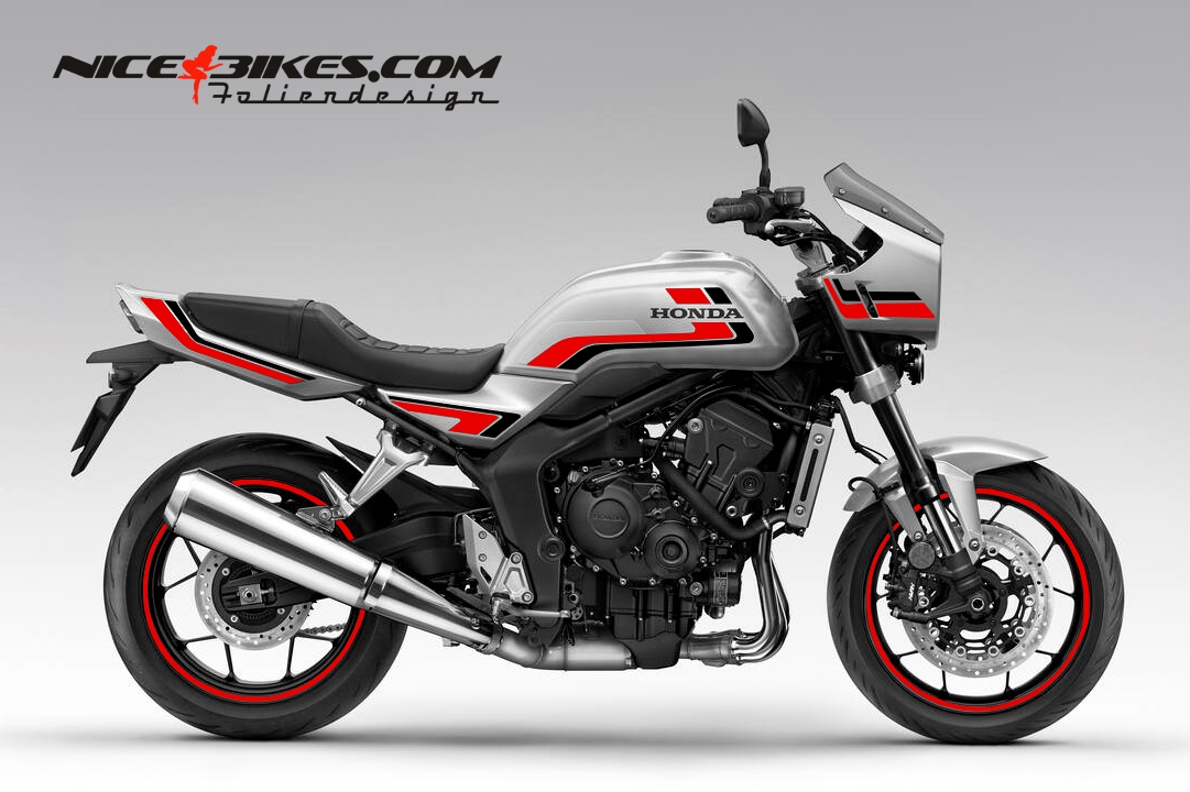 Motorrad Foliendesigns und Dekore - Honda CB1000F 306 Racing Red - H.CB1F.26 306 Racing Red Honda CB1000F 306 Racing Red